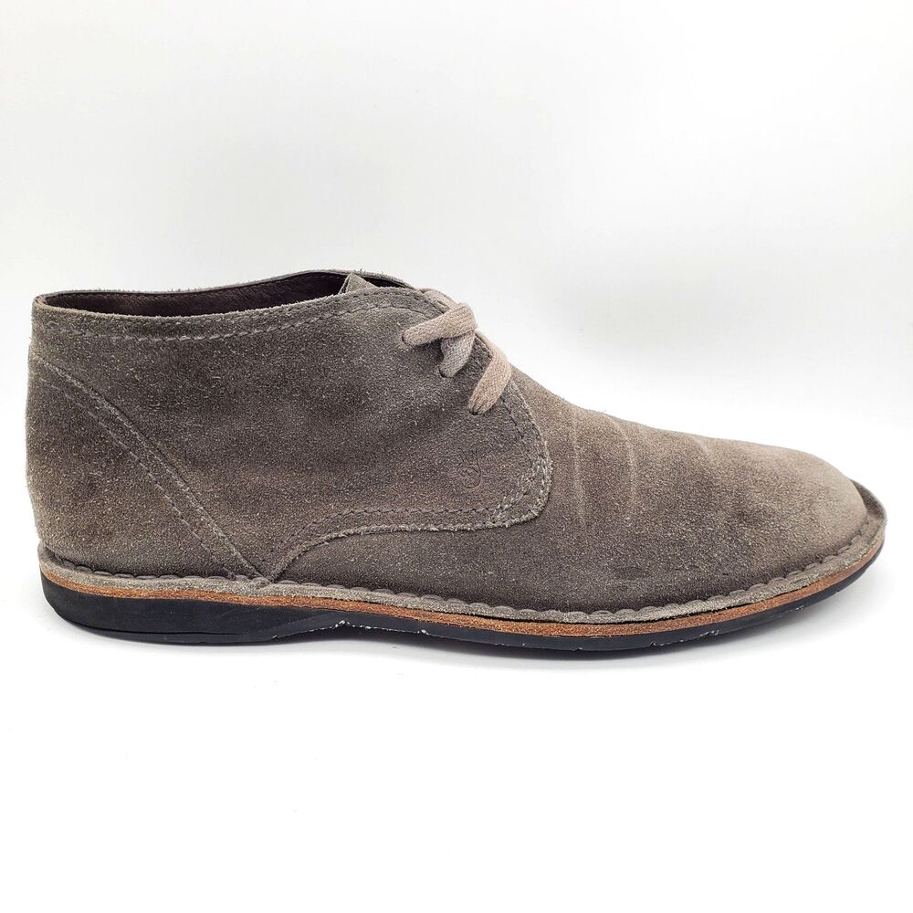 John Varvatos USA Chukka Boots Men's Size 9.5 Tan Soft Leather Hipster Suede
